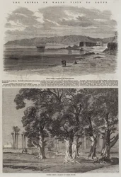 La visite du prince de Galles en Égypte